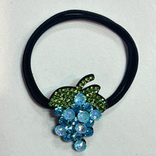 Load image into Gallery viewer, French Glass Stone Jewel Berry Hair Ties
