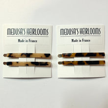 Load image into Gallery viewer, French Tortoise Bobby Pins- by pair
