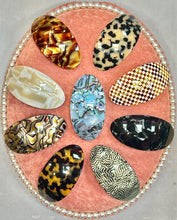 Load image into Gallery viewer, Beveled Large Oval French Barrettes
