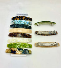 Load image into Gallery viewer, Art Deco Shape Med French Barrettes
