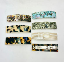 Load image into Gallery viewer, Classic Med Rectangle French Barrettes
